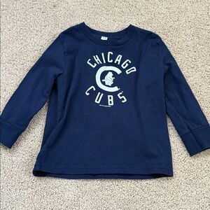 Kids Chicago Cubs Navy Long Sleeve Tee
